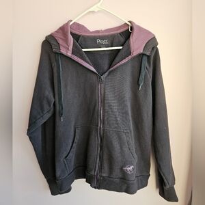 Piper Charcoal and Mauve Zip-Up Jacket